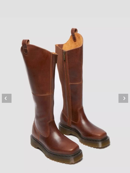 Dr. Martens Shoes - AMAAYAH KNEE HIGH LEATHER BOOTS